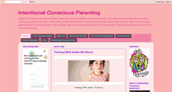 Desktop Screenshot of intentionalconsciousparenting.com